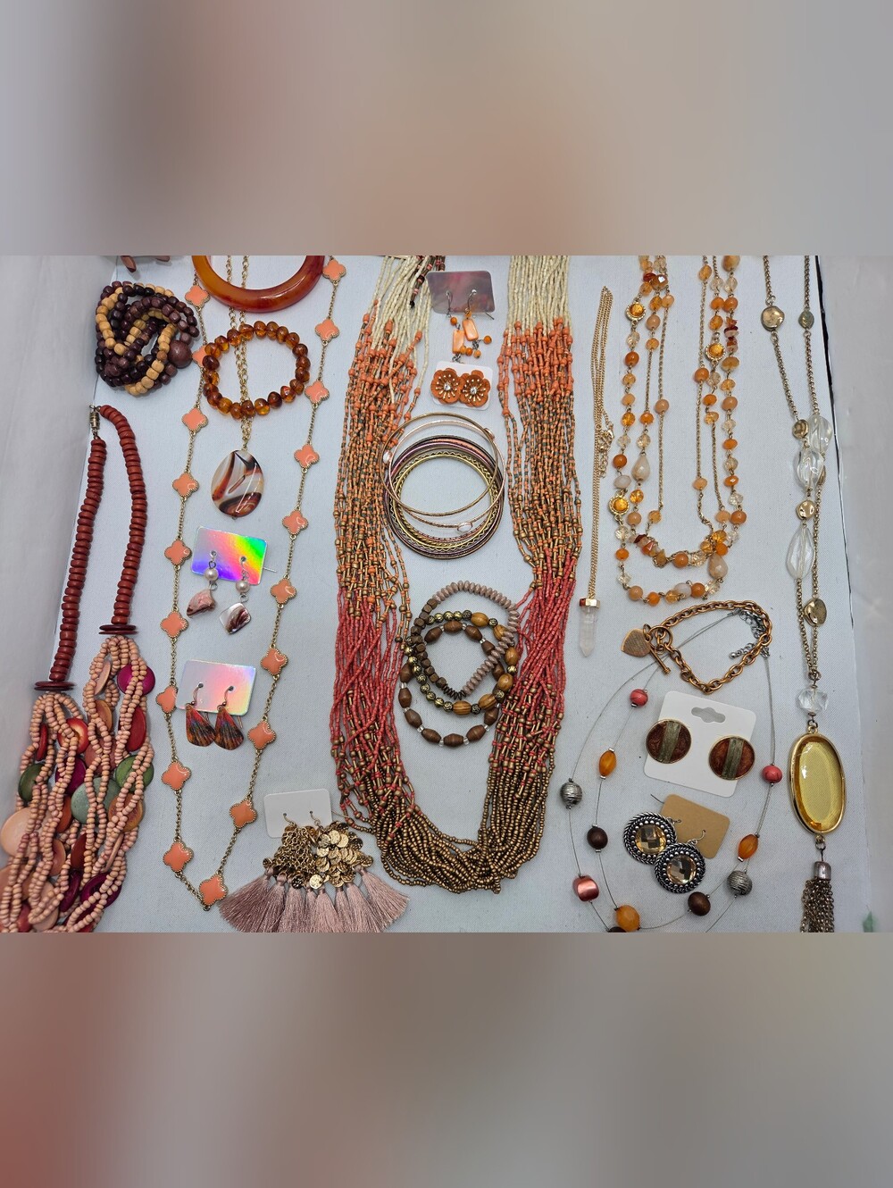 HUGE 42pc Vintage & Modern Jewelry Lot CHICO'S NAPIER COLDWATER CR Necklace Ear - Picture 4 of 14